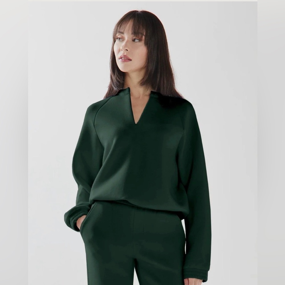 Leze the Label Athena Pullover Forest Green Sz M